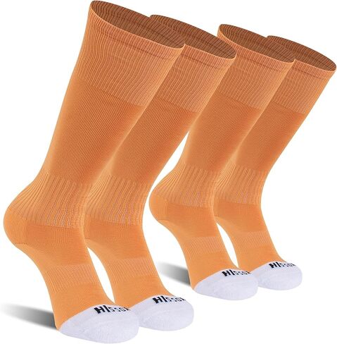 Hissox Soccer Baseball Softball Socks, Unisex Youth Solid Knee High Football Volleyball Compression Socks in Kuwait