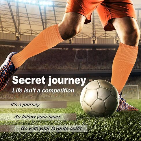 Hissox Soccer Baseball Softball Socks, Unisex Youth Solid Knee High Football Volleyball Compression Socks in Kuwait