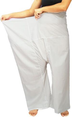 Lovely Creations Jumbo Size Man Women Thai Fisherman Wrap Pants Toray Wild Leg Baggy Yoga Casual Trousers Waist 60" in Saudi Arabia