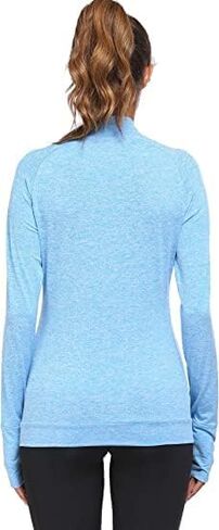 PINSPARK Lightweight Workout Jackets Womens Full Zip Slim Fit Athletic Running Jacket with Thumb Holes in Saudi Arabia