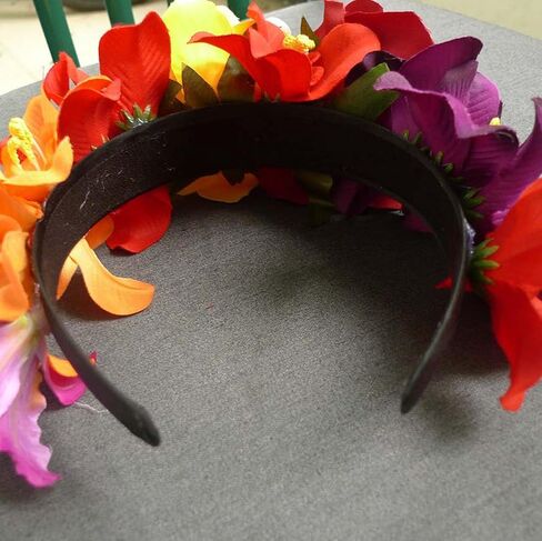 DreamLily Day of the Dead Headband Costume Rose Flower Crown Mexican Headpiece BC40 in Saudi Arabia