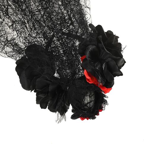 DreamLily Day of the Dead Headband Costume Rose Flower Crown Mexican Headpiece BC40 in Saudi Arabia