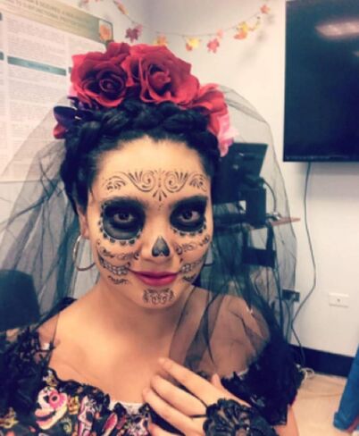 DreamLily Day of the Dead Headband Costume Rose Flower Crown Mexican Headpiece BC40 in Kuwait