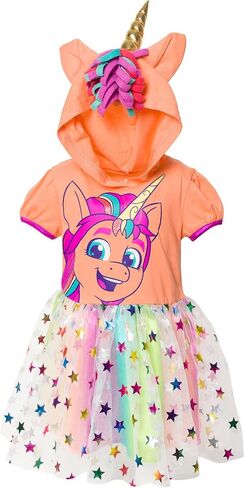 فستان My Little Pony Rainbow Dash Sunny Starscout Girls Cosplay من التول للأطفال الرضع حتى الأطفال الكبار in Kuwait