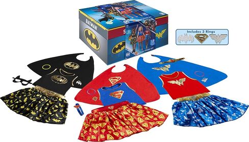 Rubie's DC Girl's Trunk Set (Wonder Woman, Batman, Superman), Small in Saudi Arabia