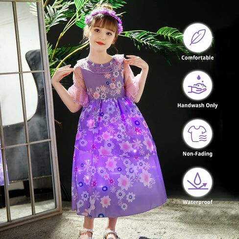 CIYTI Light Up Princess Costume Dress for Girls Halloween Birthday Party Outfit Cosplay Dress Up for Kids in Saudi Arabia