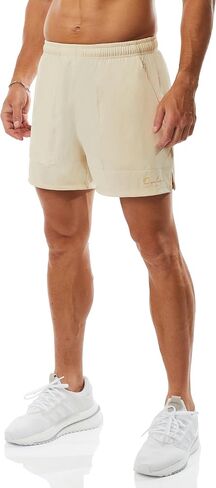 Ouber Men's Athletic Gym Shorts Workout Quick Dry Shorts for Men Running Training with Zipper Pockets in Saudi Arabia