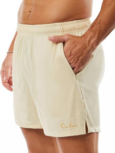 Ouber Men's Athletic Gym Shorts Workout Quick Dry Shorts for Men Running Training with Zipper Pockets in Saudi Arabia