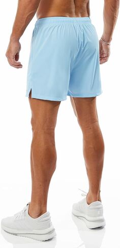 Ouber Men's Athletic Gym Shorts Workout Quick Dry Shorts for Men Running Training with Zipper Pockets in Saudi Arabia