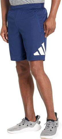 شورت تدريب رجالي من adidas بشعار Essentials، أزرق داكن/أبيض، 4X-Large in Saudi Arabia
