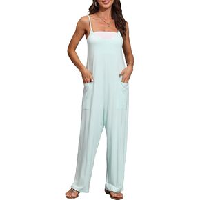 BALAMY Overalls Women,Jumpsuits for Women Casual,Long Wide Leg Stretchy Loose Outfit Women Jumpers with Pockets