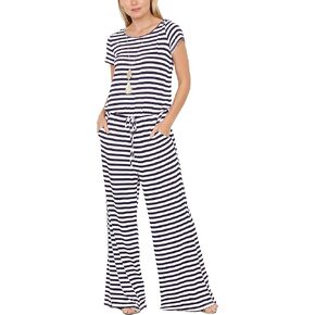 Eloges Women's Tie Back Short Sleeve|Sleeveless Jumpsuit |S-3X Plus