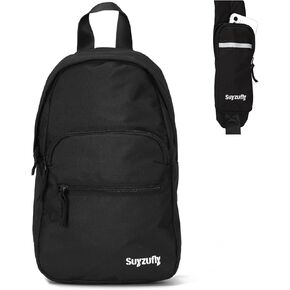 حقيبة Suyzufly الصغيرة بحزام للرجال والنساء، مقاومة للماء بحزام واحد للكتف، حقيبة صدر للمشي لمسافات طويلة والسفر in Kuwait