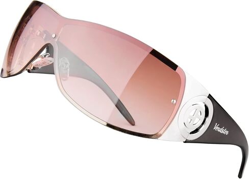 Verdster Cosmo Wrap around Sunglasses for Women - Non Polarized with UV Protection - Oversized Y2k Womens Sunglasses in Saudi Arabia