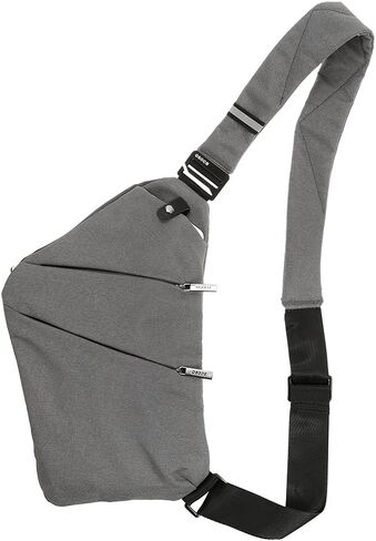حقيبة ظهر Lixada Sling حقيبة صدر خفيفة الوزن لممارسة الرياضة في الهواء الطلق والسفر والتنزه سيرًا على الأقدام ومضادة للسرقة وحقيبة كتف عبر الجسم حقيبة نهارية in Saudi Arabia