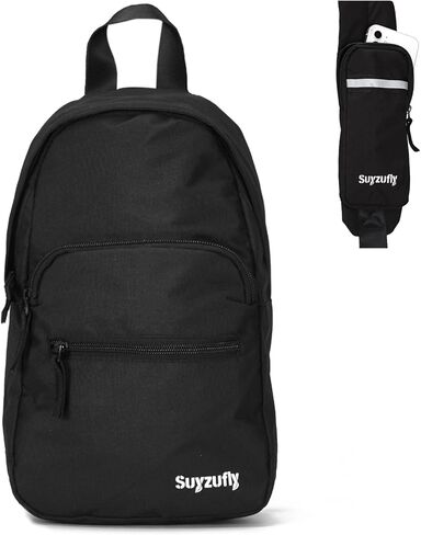حقيبة Suyzufly الصغيرة بحزام للرجال والنساء، مقاومة للماء بحزام واحد للكتف، حقيبة صدر للمشي لمسافات طويلة والسفر in Kuwait