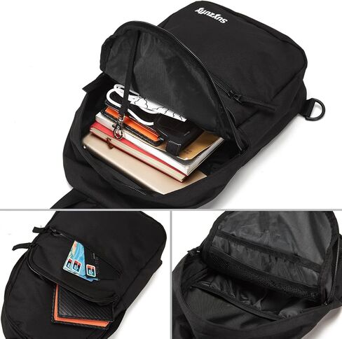 حقيبة Suyzufly الصغيرة بحزام للرجال والنساء، مقاومة للماء بحزام واحد للكتف، حقيبة صدر للمشي لمسافات طويلة والسفر in Kuwait