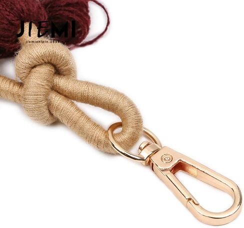 Anove Colorful key rings Tassel Decorations for Handbags Attractive Handmade Personalized Bag Charm Key chain Women Pom Pom in Saudi Arabia