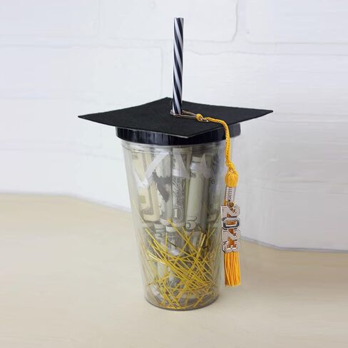 GraduationMall Graduation Tassel keychain with Removable 2023 Silver Year Charm, Graduation keyring, Gift for Him and Her, Black, 3 Pcs in Saudi Arabia