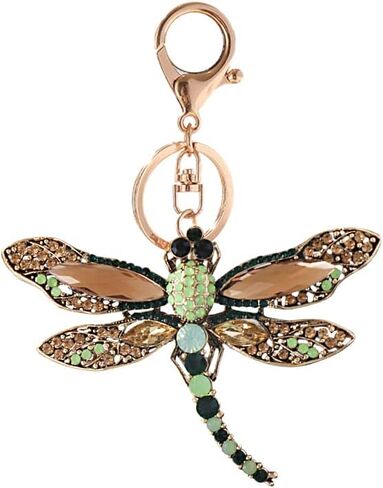 ihreesy Dragonfly Keychain Charms,Car Key Chain Car Purse Bag Rings Pendant Car Key Organizer Keychain Accessories for Men Women,Blue in Kuwait