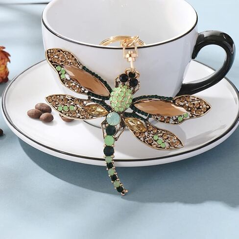 ihreesy Dragonfly Keychain Charms,Car Key Chain Car Purse Bag Rings Pendant Car Key Organizer Keychain Accessories for Men Women,Blue in Kuwait
