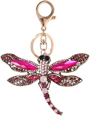 ihreesy Dragonfly Keychain Charms,Car Key Chain Car Purse Bag Rings Pendant Car Key Organizer Keychain Accessories for Men Women,Blue in Kuwait