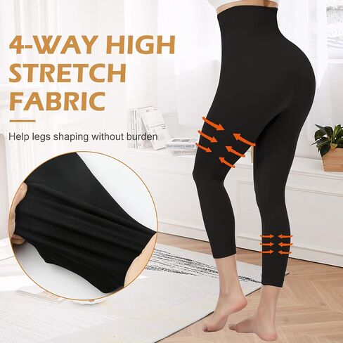 JOYSHAPER Shapewear Leggings for Women High Waisted Tummy Control Body Shaper Footless Tights Butt Lift Yoga Pants in Kuwait
