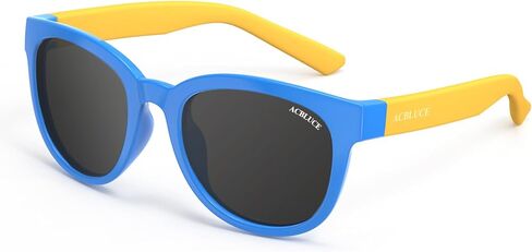 ACBLUCE Kids Polarized Sunglasses Sport Youth Baseball Cycling Sun Glasses TPEE Unbreakable Frame for Boys Girls Age 5-13 in Kuwait