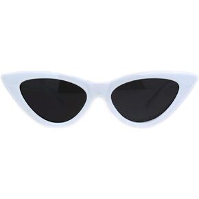 Girls Kid Size Mod Plastic Cat Eye Minimal Chic Retro Sunglasses