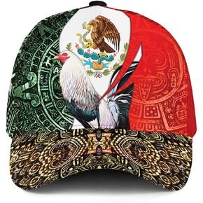 قبعة Hieprints المكسيك، قبعات مكسيكية للرجال والنساء، قبعات بيسبول بعلم النسر المكسيكي، Gorras De Mexico para Hombres
