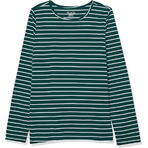 The Children's Place Girls' Long Sleeve Striped Basic Layering Tee