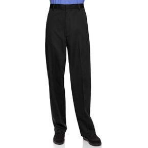 AKA Half Elastic Wrinkle Free Flat Front Men's Slacks – Relaxed Fit Twill Casual Pant in Kuwait