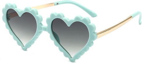 JINHUIBBA Girls Heart Shaped Sunglasses UV 400 Protection girls heart sunglasses for Beach outdoor summer Age 3-10 in Saudi Arabia