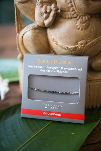 BALIPURA - Grounding Aura Bracelet for Women - 2mm SMALL (TINY) BEADS Healing Crystal, Gemstones, Quartz, 925 Solid Silver Beads, Essential Women Real Stone in Kuwait