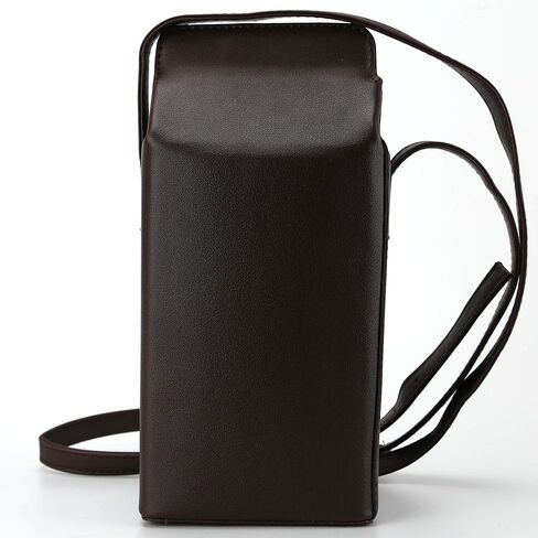 حقيبة محفظة Ondeam Strawberry Milk Box CrossBody، محفظة كتف للهاتف من البولي يوريثان للنساء والفتيات in Kuwait