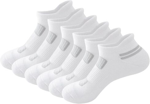 جوارب AIRSTROLL Coolmax الرياضية للجري للكاحل للسيدات، جوارب ملونة منخفضة القطع 4/6 أزواج in Kuwait