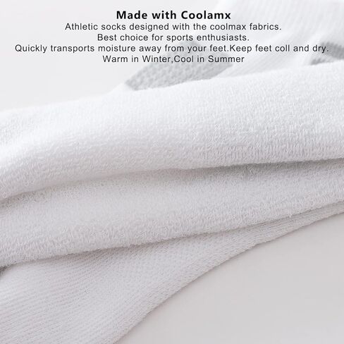 جوارب AIRSTROLL Coolmax الرياضية للجري للكاحل للسيدات، جوارب ملونة منخفضة القطع 4/6 أزواج in Kuwait