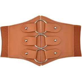 ALAIX Women's Corset Belt Extra Wide Stretchy Belts Elastic Waspie Waist Belts for Cosplay Halloween Costume Belts for Women
