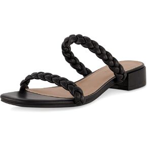 CUSHIONAIRE Women's Neptune braided low block heel sandal +Memory Foam in Kuwait