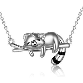 ONEFINITY Red Panda/Panda/Raccoon/Cow Gifts Necklace Sterling Silver Red Panda Pendant Necklaces Cute Animal Jewelry Gifts for Women Girls in Kuwait