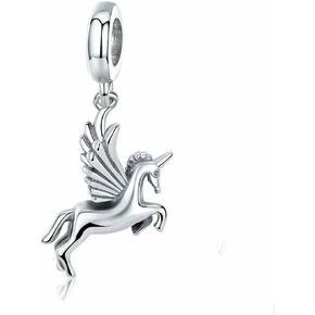 Unicorn Charm 925 Sterling Silver Pet Charm Beads for Fashion Charms Bracelet & Necklace in Saudi Arabia
