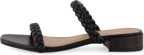 CUSHIONAIRE Women's Neptune braided low block heel sandal +Memory Foam in Kuwait