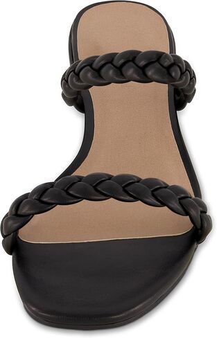 CUSHIONAIRE Women's Neptune braided low block heel sandal +Memory Foam in Kuwait