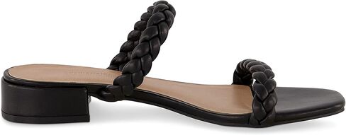 CUSHIONAIRE Women's Neptune braided low block heel sandal +Memory Foam in Kuwait