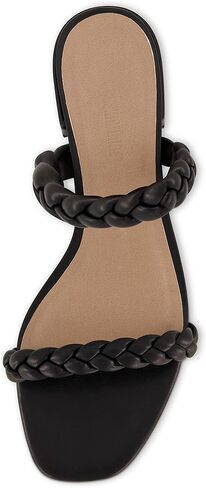 CUSHIONAIRE Women's Neptune braided low block heel sandal +Memory Foam in Kuwait