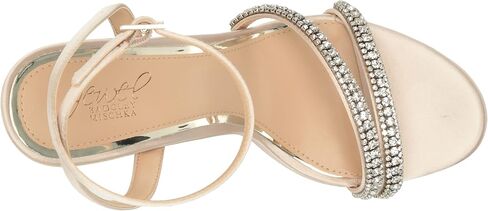 Jewel Badgley Mischka Rochel Platform Block Heel with Gemstone Embellished Straps in Saudi Arabia