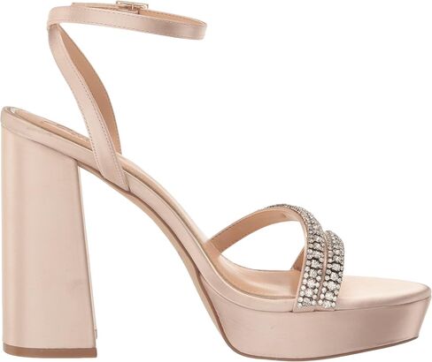 Jewel Badgley Mischka Rochel Platform Block Heel with Gemstone Embellished Straps in Saudi Arabia