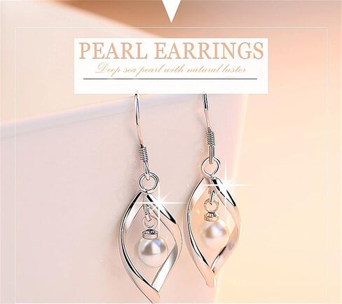 925 Silver Dangle Earrings for Women Hypoallergenic Cute Fashion Teardrop Drop Earrings Sparkly Nickel Free Crystal Hanging Dangly Dangling Earrings Jewelry for Women Girls in Kuwait