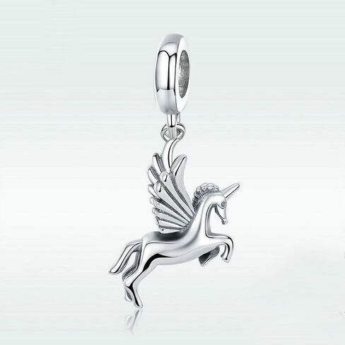Unicorn Charm 925 Sterling Silver Pet Charm Beads for Fashion Charms Bracelet & Necklace in Saudi Arabia