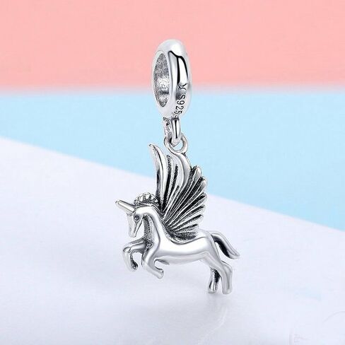 Unicorn Charm 925 Sterling Silver Pet Charm Beads for Fashion Charms Bracelet & Necklace in Saudi Arabia